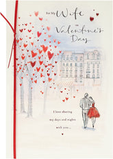 Romantic Design Wife Valentines Day Card